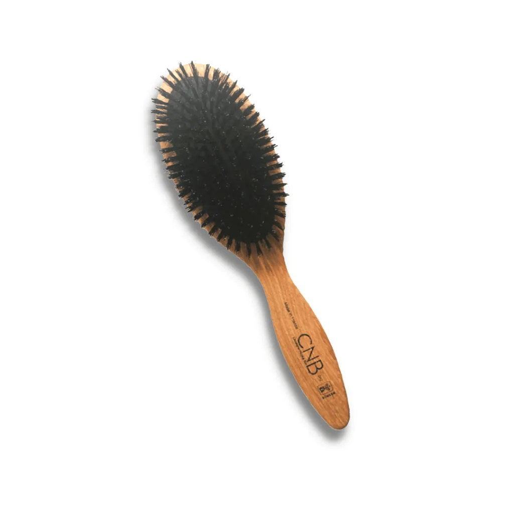 BROSSE A CHEVEUX NATURELLE en poils de sanglier 11 rangs