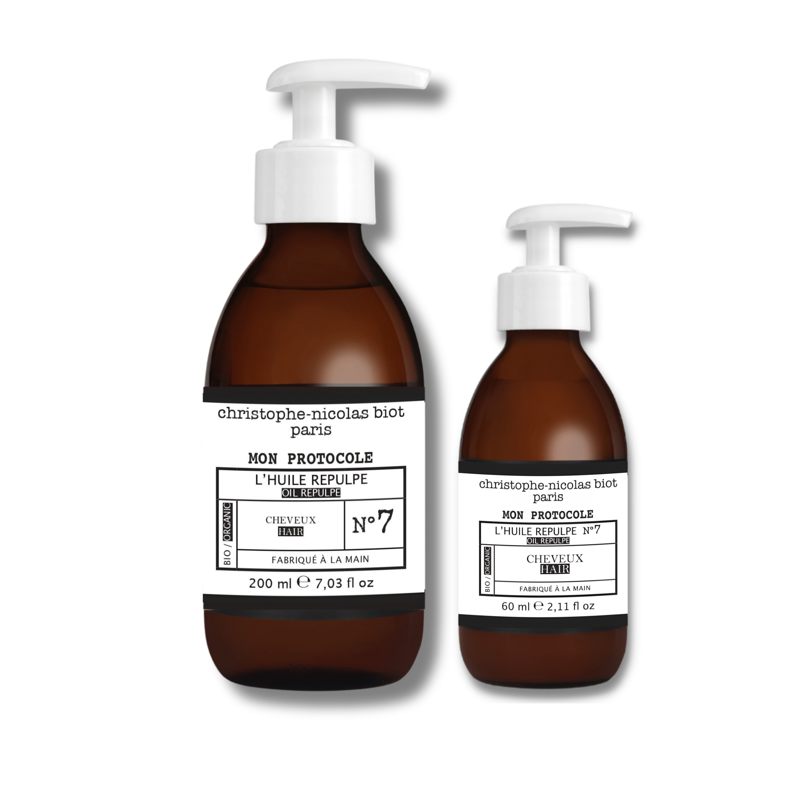 Huile Repulpe n°7 Mon protocole 200 + 60 ml Huile capillaire réparatrice